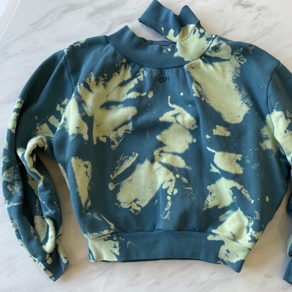 OFF WHITE - tie dye crew neck